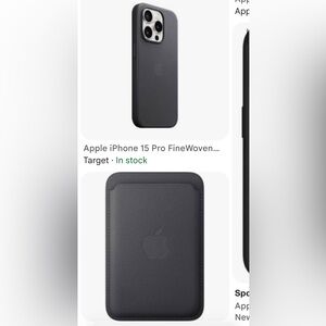 iPhone 15 Pro Max Apple FineWoven phone case and mag safe wallet